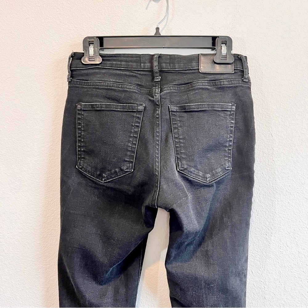 Everlane The Authentic Skinny Jeans Womens 28 Black Dark Wash High Rise Stretch - Picture 7 of 9